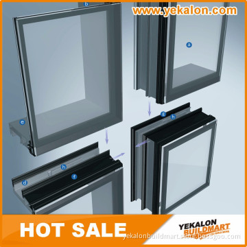 Wholesale Direct Price Unitized Aluminum Curtain Wall Insulated Glass Curtain Wall From China Manufacturer